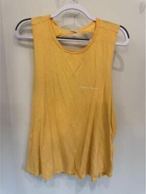 Spiritual Gangster Yellow Sleeveless Tank Top Size XL